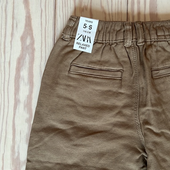 (4 pairs) NWT ZARA Relaxed Fit Khaki Pants 5T - Picture 7 of 7